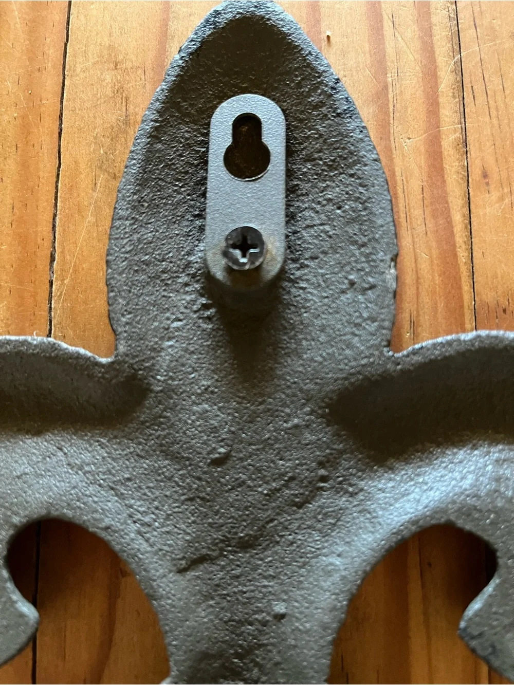 Black Cast Iron Wall Fleur-de-Lis